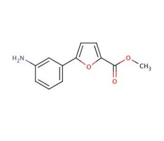 Methyl 5-(3-aminophenyl)furan-2-carboxylate (CAS 54023-06-2) - chemical structure image