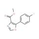 Methyl 5-(4-fluorophenyl)oxazole-4-carboxylate (CAS 89204-90-0) - chemical structure image