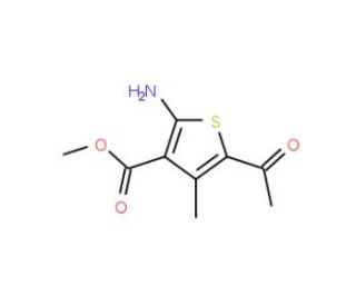 methyl 5-acetyl-2-amino-4-methylthiophene-3-carboxylate - chemical structure image