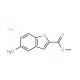 methyl 5-amino-1-benzofuran-2-carboxylate hydrochloride (CAS 383677-67-6) - chemical structure image