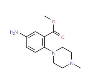 Methyl 5-amino-2-(4-methylpiperazino)-benzenecarboxylate - chemical structure image