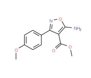 Methyl 5-amino-3-(4-methoxyphenyl)isoxazole-4-carboxylate - chemical structure image