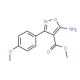 Methyl 5-amino-3-(4-methoxyphenyl)isoxazole-4-carboxylate - chemical structure image