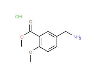 methyl 5-(aminomethyl)-2-methoxybenzoate hydrochloride - chemical structure image