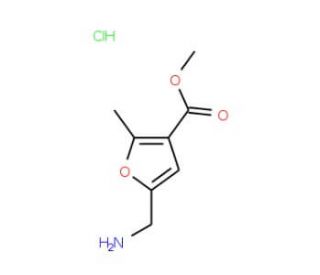 methyl 5-(aminomethyl)-2-methyl-3-furoate hydrochloride - chemical structure image