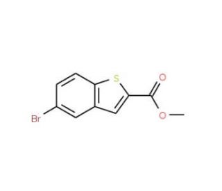 Methyl 5-bromo-1-benzothiophene-2-carboxylate (CAS 7312-11-0) - chemical structure image