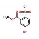 methyl 5-bromo-2-(chlorosulfonyl)benzoate - chemical structure image