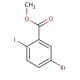 Methyl 5-bromo-2-iodobenzoate (CAS 181765-86-6) - chemical structure image