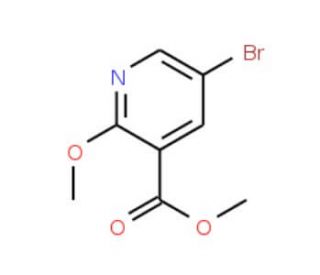 Methyl 5-bromo-2-methoxy-3-pyridinecarboxylate (CAS 122433-41-4) - chemical structure image