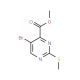 Methyl 5-bromo-2-(methylsulfanyl)-4-pyrimidinecarboxylate (CAS 50593-91-4) - chemical structure image