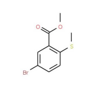 Methyl 5-bromo-2-(methylthio)benzoate (CAS 929000-14-6) - chemical structure image