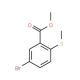 Methyl 5-bromo-2-(methylthio)benzoate (CAS 929000-14-6) - chemical structure image