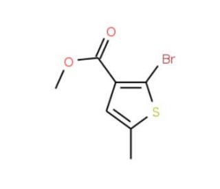 Methyl 5-bromo-2-methylthiophene-4-carboxylate (CAS 944709-72-2) - chemical structure image
