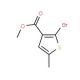 Methyl 5-bromo-2-methylthiophene-4-carboxylate (CAS 944709-72-2) - chemical structure image