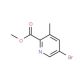 Methyl 5-bromo-3-methyl-pyridine-2-carboxylate (CAS 213771-32-5) - chemical structure image
