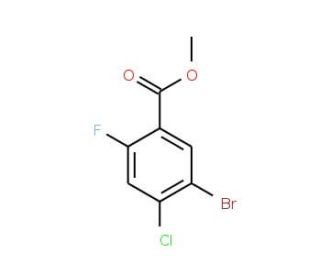 Methyl 5-bromo-4-chloro-2-fluorobenzoate (CAS 951884-02-9) - chemical structure image