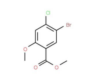 Methyl 5-bromo-4-chloro-2-methoxybenzoate (CAS 951885-11-3) - chemical structure image