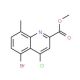 Methyl 5-bromo-4-chloro-8-methylquinoline-2-carboxylate (CAS 1133115-60-2) - chemical structure image