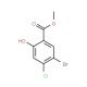 Methyl 5-bromo-4-chlorosalicylate (CAS 55488-81-8) - chemical structure image