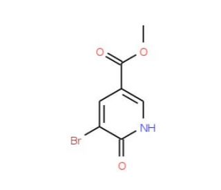 Methyl 5-bromo-6-oxo-1,6-dihydro-3-pyridinecarboxylate - chemical structure image