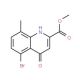 Methyl 5-bromo-8-methyl-4-oxo-1,4-dihydroquinoline-2-carboxylate (CAS 1133116-21-8) - chemical structure image