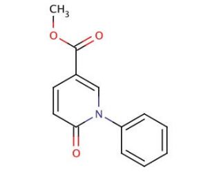 Methyl 5-Carboxy-N-phenyl-2-1H-pyridone (CAS 77837-09-3) - chemical structure image