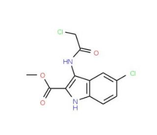 Methyl 5-chloro-3-[(chloroacetyl)amino]-1H-indole-2-carboxylate - chemical structure image
