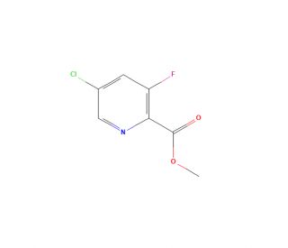 Methyl 5-chloro-3-fluoropyridine-2-carboxylate (CAS 1200498-40-3) - chemical structure image