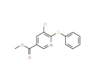 Methyl 5-chloro-6-(phenylsulfanyl)nicotinate - chemical structure image
