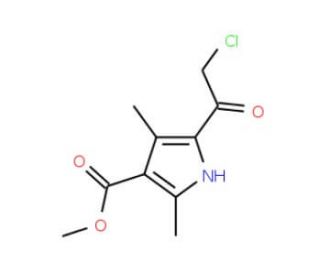 methyl 5-(chloroacetyl)-2,4-dimethyl-1H-pyrrole-3-carboxylate - chemical structure image