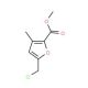 methyl 5-(chloromethyl)-3-methyl-2-furoate - chemical structure image