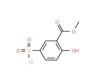 methyl 5-(chlorosulfonyl)-2-hydroxybenzoate (CAS 60638-81-5) - chemical structure image