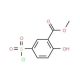 methyl 5-(chlorosulfonyl)-2-hydroxybenzoate (CAS 60638-81-5) - chemical structure image