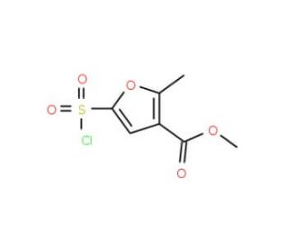 Methyl 5-(chlorosulphonyl)-2-methylfuran-3-carboxylate (CAS 306936-35-6) - chemical structure image