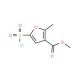 Methyl 5-(chlorosulphonyl)-2-methylfuran-3-carboxylate (CAS 306936-35-6) - chemical structure image