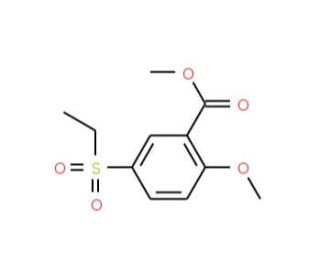 Methyl 5-(ethylsulphonyl)-2-methoxybenzoate (CAS 4840-63-5) - chemical structure image