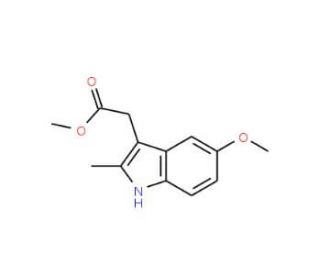 Methyl 5-Methoxy-2-methylindole-3-acetate (CAS 7588-36-5) - chemical structure image