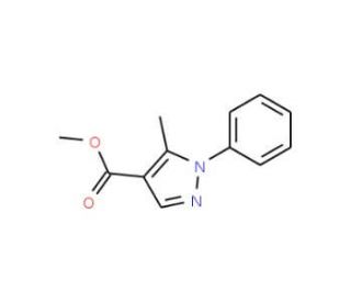 Methyl 5-methyl-1-phenylpyrazole-4-carboxylate - chemical structure image