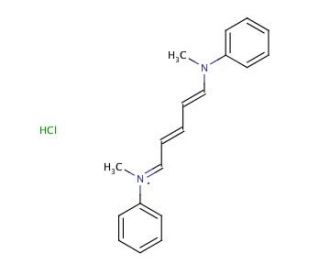 Methyl-[5-(N-methyl-N-phenylamino)-2,4-pentadienylidene]phenylammonium chloride (CAS 13984-07-1) - chemical structure image