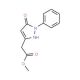 methyl (5-oxo-1-phenyl-2,5-dihydro-1H-pyrazol-3-yl)acetate (CAS 105041-27-8) - chemical structure image