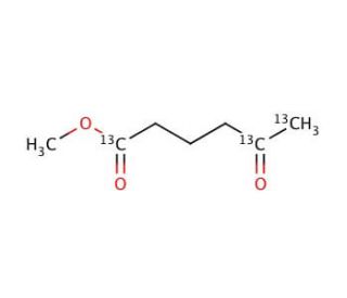 Methyl 5-Oxohexanoate-1,4,5-13C3 - chemical structure image