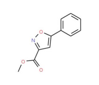 Methyl 5-phenylisoxazole-3-carboxylate (CAS 51677-09-9) - chemical structure image