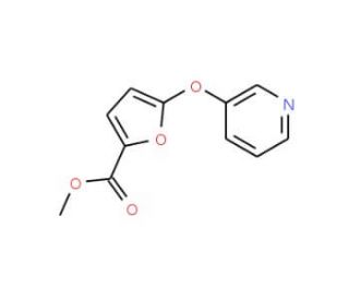 Methyl 5-(pyridin-3-yloxy)-2-furoate (CAS 852180-38-2) - chemical structure image