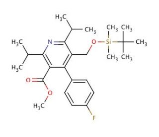 Methyl 5-(tert-Butyldimethylsilyloxymethyl-2,6-diisopropyl-4-(4-fluorophenyl)-pyridine-3-carboxylate (CAS 334933-44-7) - chem