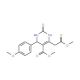 Methyl 6-(2-methoxy-2-oxoethyl)-4-(4-methoxyphenyl)-2-oxo-1,2,3,4-tetrahydro-5-pyrimidinecarboxylate 的分子结构 Methyl 6-(2-methoxy-2-oxoethyl)-4-(4-methoxyphenyl)-2-oxo-1,2,3,4-tetrahydro-5-pyrimidinecarboxylate - chemical structure ima