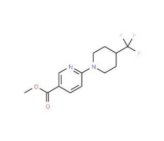 Methyl 6-[4-(trifluoromethyl)piperidino]nicotinate - chemical structure image