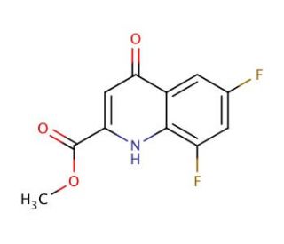 Methyl 6,8-difluoro-4-hydroxyquinoline-2-carboxylate (CAS 1065074-53-4) - chemical structure image