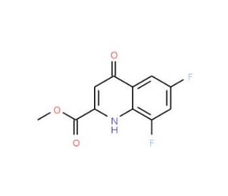Methyl 6,8-difluoro-4-oxo-1,4-dihydroquinoline-2-carboxylate (CAS 1065074-53-4) - chemical structure image