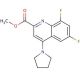Methyl 6,8-difluoro-4-(pyrrolidin-1-yl)quinoline-2-carboxylate - chemical structure image