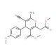 methyl 6-amino-5-cyano-2-(2-methoxy-2-oxoethyl)-4-(4-methoxyphenyl)-4H-pyran-3-carboxylate 的分子结构 methyl 6-amino-5-cyano-2-(2-methoxy-2-oxoethyl)-4-(4-methoxyphenyl)-4H-pyran-3-carboxylate - chemical structure image